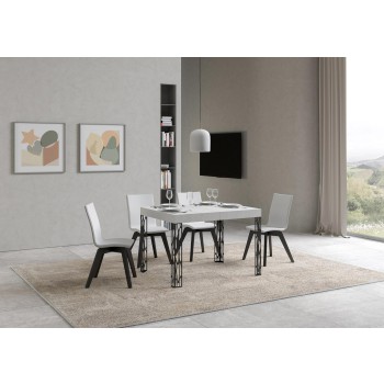 Ghibli Table - Extendable Table 70x110/194 cm Ghibli White Ash Anthracite Frame