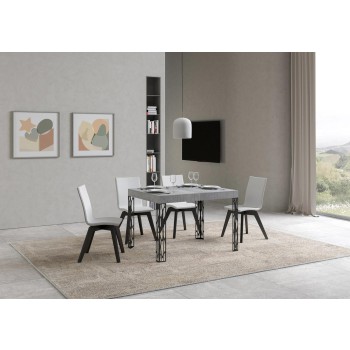 Ghibli Table - Extendable Table 70x110/194 cm Ghibli White Ash Anthracite Frame