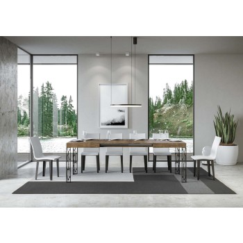 Ghibli Table - Extendable Table 90x120/224 cm Ghibli White Ash Anthracite Frame
