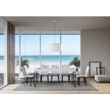 Ghibli Table - Extendable Table 90x160/264 cm Ghibli White Ash Anthracite Frame