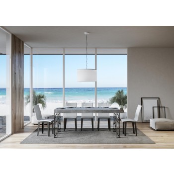 Ghibli Table - Extendable Table 90x160/264 cm Ghibli White Ash Anthracite Frame