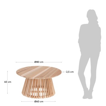 Jeanette table Ø 80 cm natural