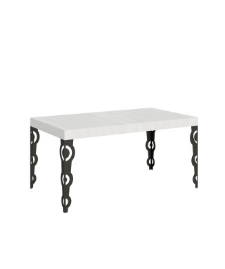 Karamay Table D.80 - Extendable table 160/244x80 cm Karamay white ash with anthracite legs