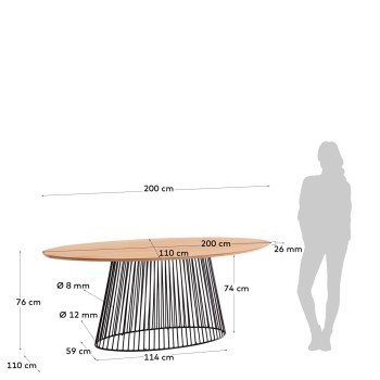 Leska table 200x 110 cm