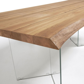 Lotty table in oak veneer in natrovere finish with natural waxed finish