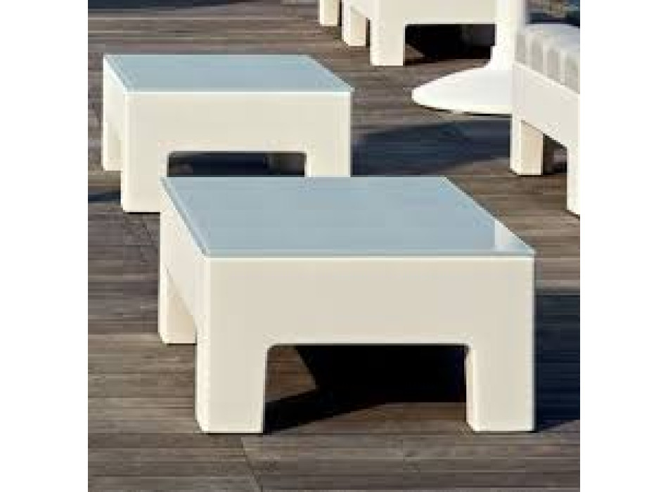 Modi' table with white glass MyYour