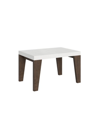 Naxy Mix Table - Extendable table 90x130/234 cm Naxy Mix White Ash top - Walnut legs