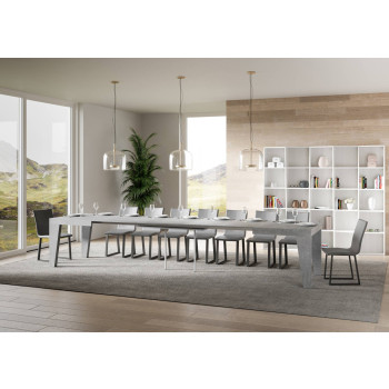 Naxy Table D.90 - Extendable table 140/400x90 cm Naxy white ash