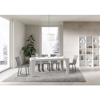 Naxy Premium Table D.90 - Extendable table 160/420x90 cm Naxy Premium white ash
