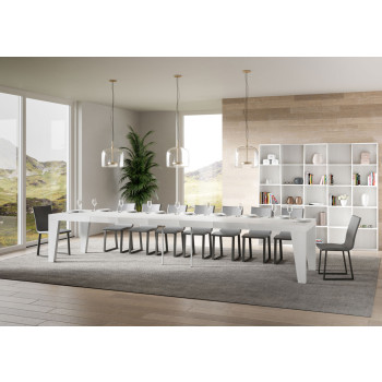 Naxy Premium Table D.90 - Extendable table 160/420x90 cm Naxy Premium white ash