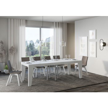 Naxy Premium Table D.90 - Extendable table 90/246x90 cm Naxy Premium white ash