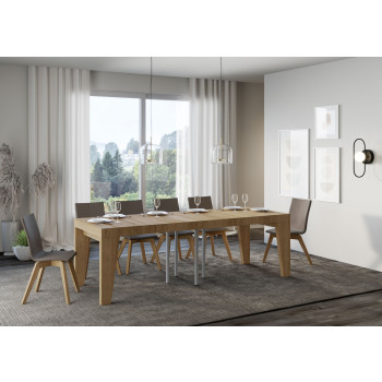 Naxy Premium Table D.90 - Extendable table 90/246x90 cm Naxy Premium white ash