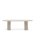 Nealy table lacquered MDF with ecru finish 240 x 100 cm