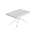 Niket extendable table 90x120/224 cm with white legs