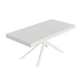 Niket extendable table 90x200/460 cm with white legs