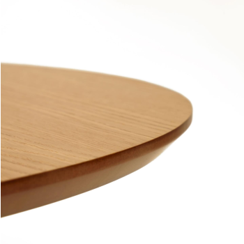 Oqui extendable oval table in oak veneer Ø120(20