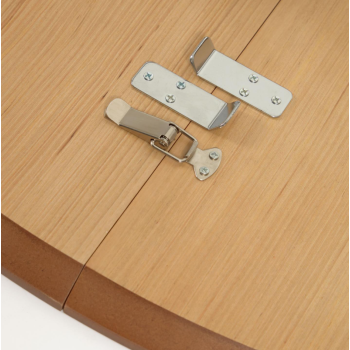 Oqui extendable oval table in oak veneer Ø120(20