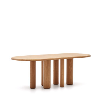 Mailen oval table in ash with finish