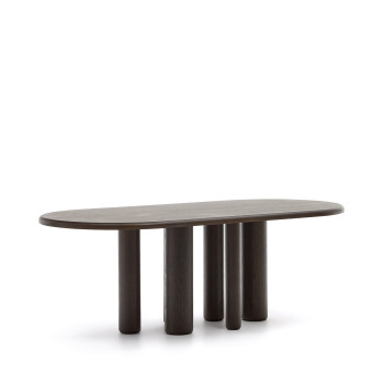 Mailen oval table in ash with finish