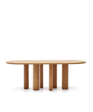 Mailen oval table in ash with finish