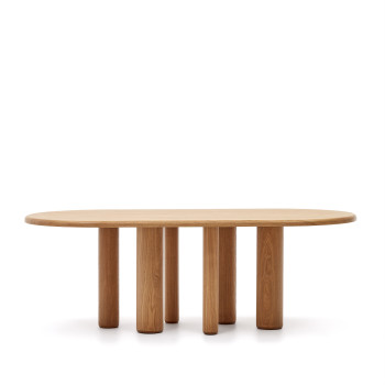 Mailen oval table in ash with finish