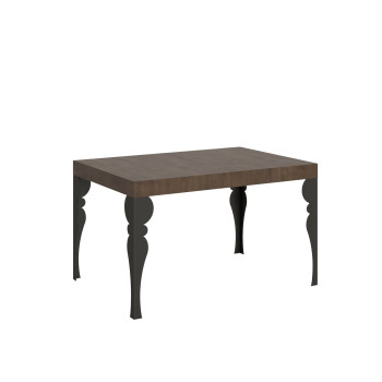 Paxon table with anthracite legs D.90 - Extendable table 140/244x90 cm Paxon white ash with anthracite legs