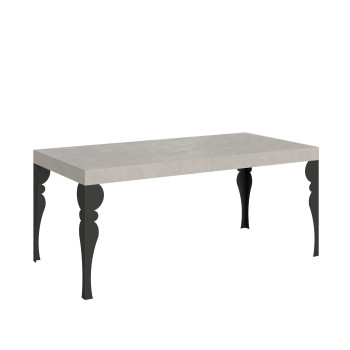 Paxon table with anthracite legs D.90 - Extendable table 180/440x90 cm Paxon white ash with anthracite legs