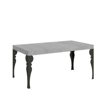 Paxon Premium table with anthracite legs D.90 - Extendable table 130/390x90 cm Paxon Premium white ash with anthracite legs