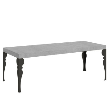 Paxon Premium table with anthracite legs D.90 - Extendable table 160/420x90 cm Paxon Premium white ash with anthracite legs