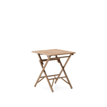 Dandara folding table in solid acacia wood 66 x 66 cm FSC 100%