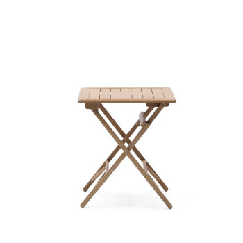 Dandara folding table in solid acacia wood 66 x 66 cm FSC 100%