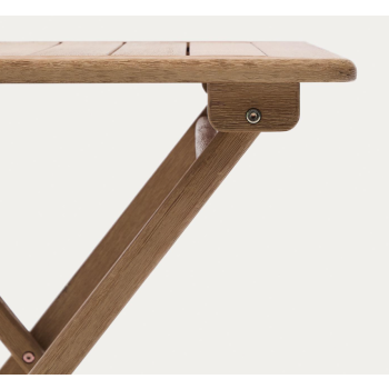 Dandara folding table in solid acacia wood 66 x 66 cm FSC 100%