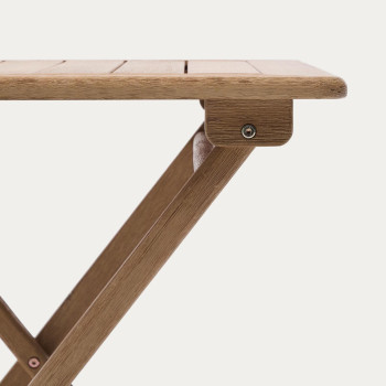 Dandara folding table in solid acacia wood 66 x 66 cm FSC 100%