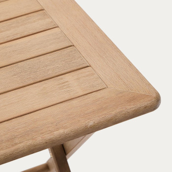 Dandara folding table in solid acacia wood 66 x 66 cm FSC 100%