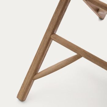 Dandara folding table in solid acacia wood 66 x 66 cm FSC 100%