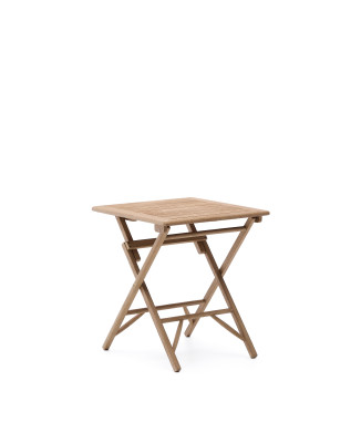 Dandara folding table in solid acacia wood 66 x 66 cm FSC 100%