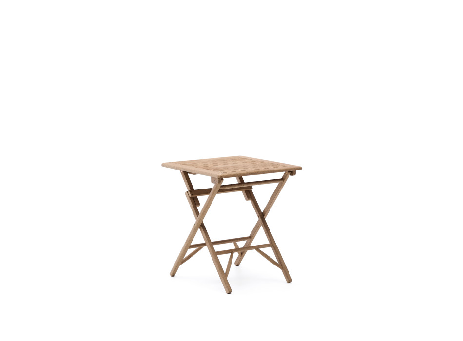 Dandara folding table in solid acacia wood 66 x 66 cm FSC 100%