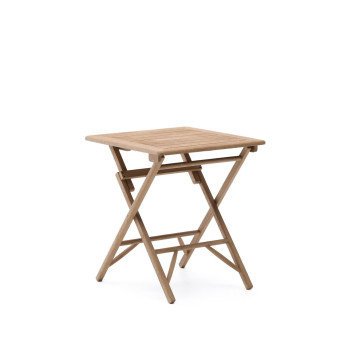 Dandara folding table in solid acacia wood 66 x 66 cm FSC 100%
