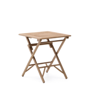 Dandara folding table in solid acacia wood 66 x 66 cm FSC 100%