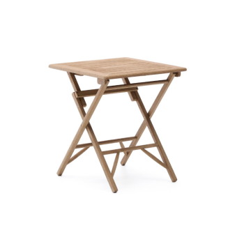 Dandara folding table in solid acacia wood 66 x 66 cm FSC 100%