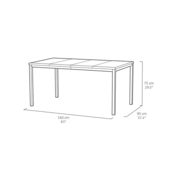 PORTO 160 KETER table