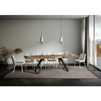 Proxy Anthracite Table - Extendable Table 90x160/420 cm Proxy White Ash Anthracite Frame