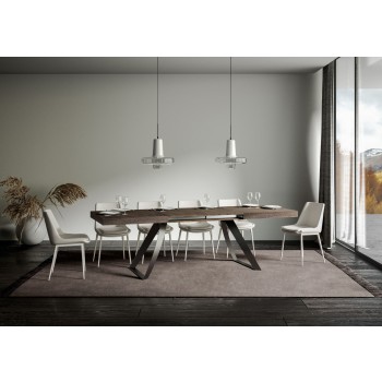 Proxy Anthracite Table - Extendable Table 90x180/284 cm Proxy White Ash Anthracite Frame