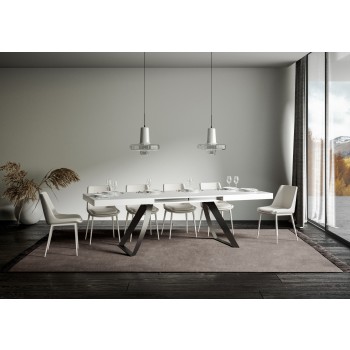 Proxy Anthracite Table - Extendable Table 90x180/284 cm Proxy White Ash Anthracite Frame