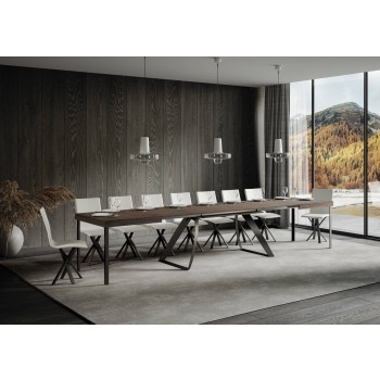 Proxy Anthracite Table - Extendable Table 90x180/440 cm Proxy White Ash Anthracite Frame