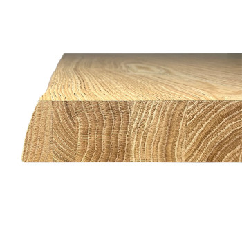 Proxy Table = Tabira Barked Solid Wood - Fixed Table 90x180 cm Tabira Barked Oak with Anthracite Legs