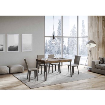 Rio Table - Extendable Table 90x130/234 cm Rio White Ash Anthracite Frame