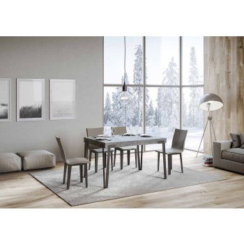 Rio Table - Extendable Table 90x130/234 cm Rio White Ash Anthracite Frame