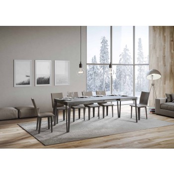 Rio Table - Extendable Table 90x130/234 cm Rio White Ash Anthracite Frame