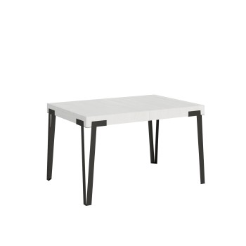 Rio Table - Extendable Table 90x130/234 cm Rio White Ash Anthracite Frame